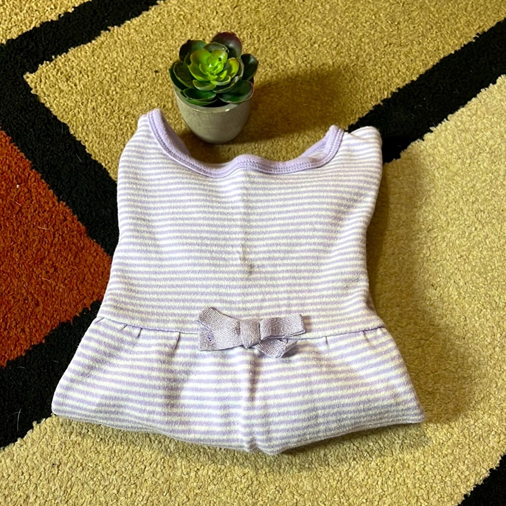 💜☀️Lavender & White striped long sleeve top toddler girls / Size 4T 🌻